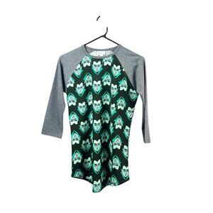 LuLaRoe Randy Women's Frankenstein 1/4 Sleeve Top